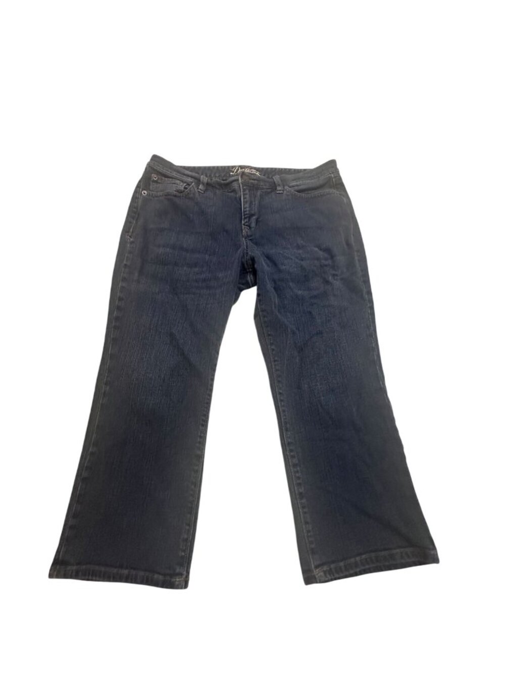 Y2K Old Navy The Dreamer Mid Rise Cropped Bootcut Jeans 99% Cotton Thick Denim S